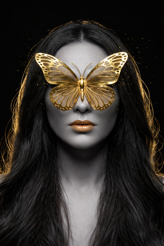 Surreal Butterfly Woman Wall Art