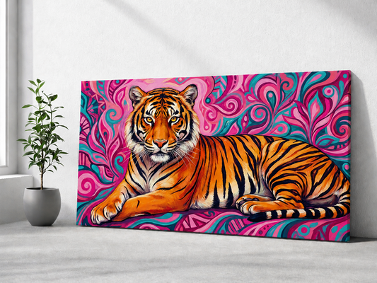 Vibrant Royal Tiger Wall Art