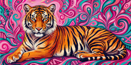 Vibrant Royal Tiger Wall Art