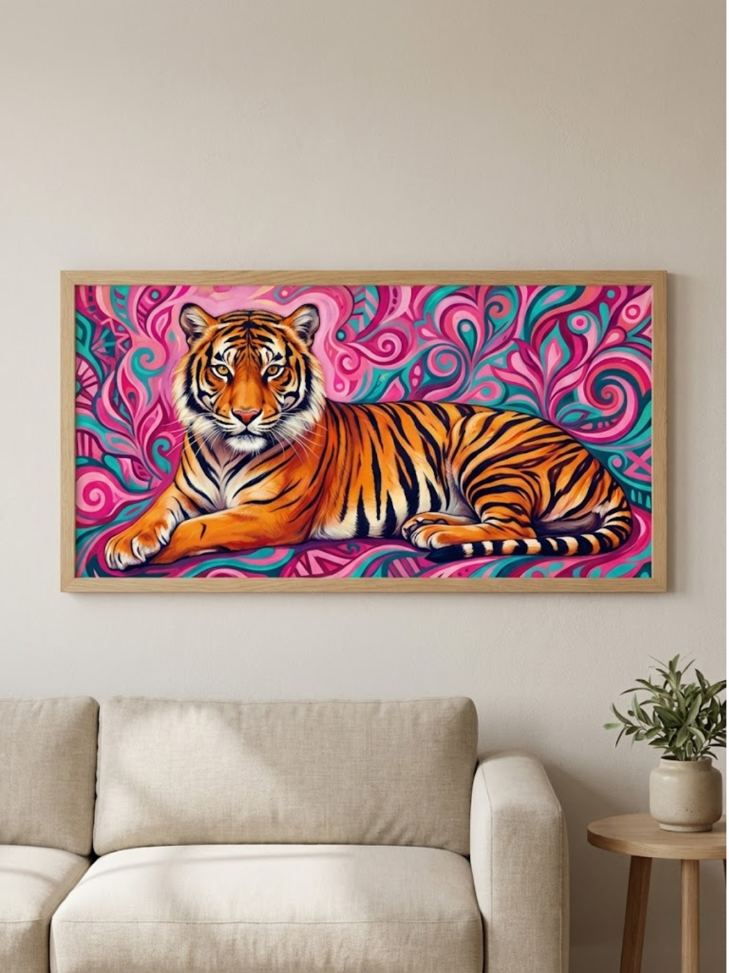 Vibrant Royal Tiger Wall Art
