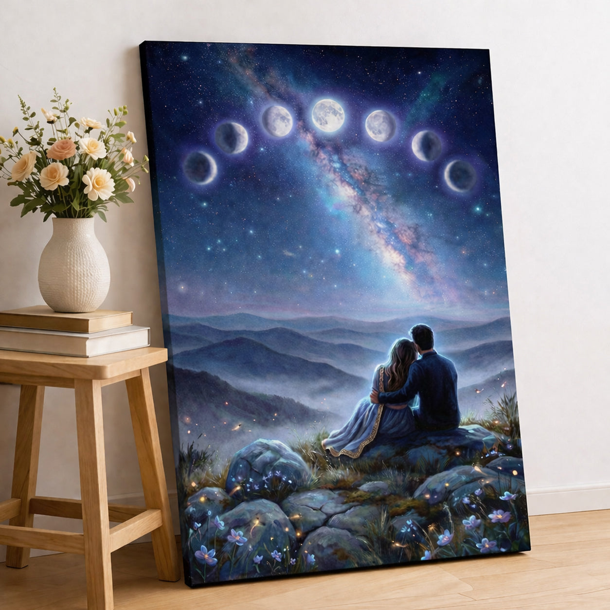 Moon star Love Night