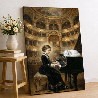 The White Cat and the Little Pianist