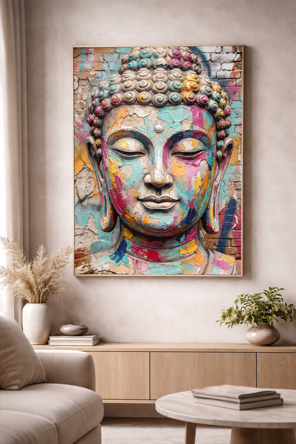 Meditative Buddha Color Splash