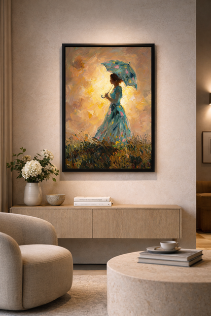 Golden Hour Impressionist Woman