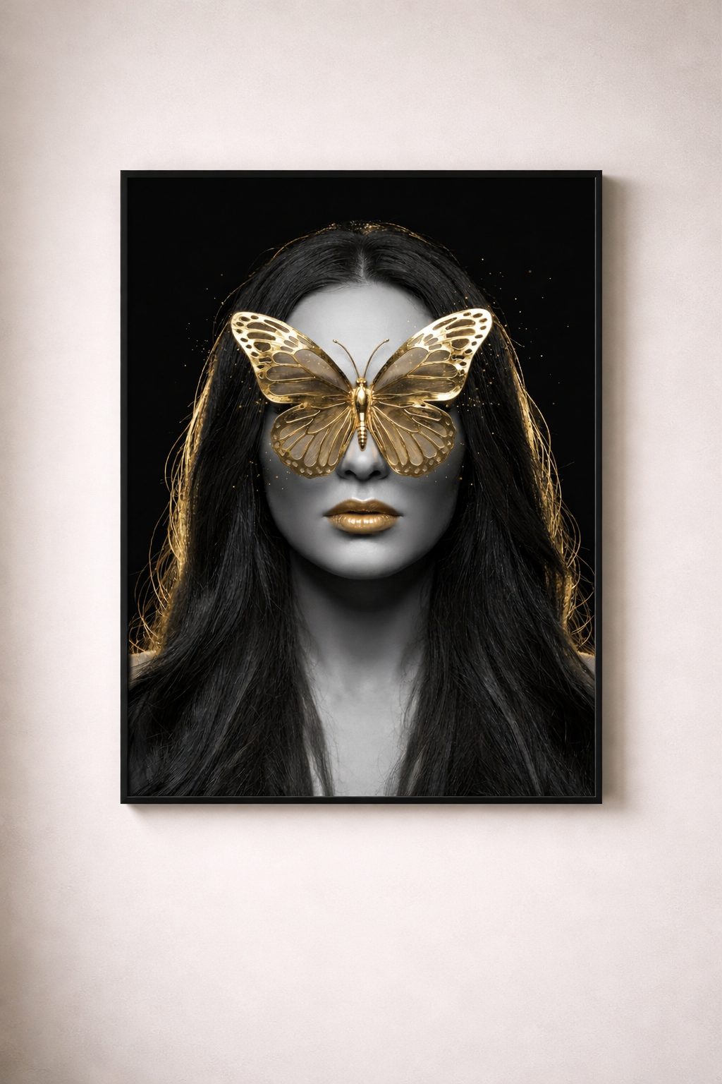 Surreal Butterfly Woman Wall Art