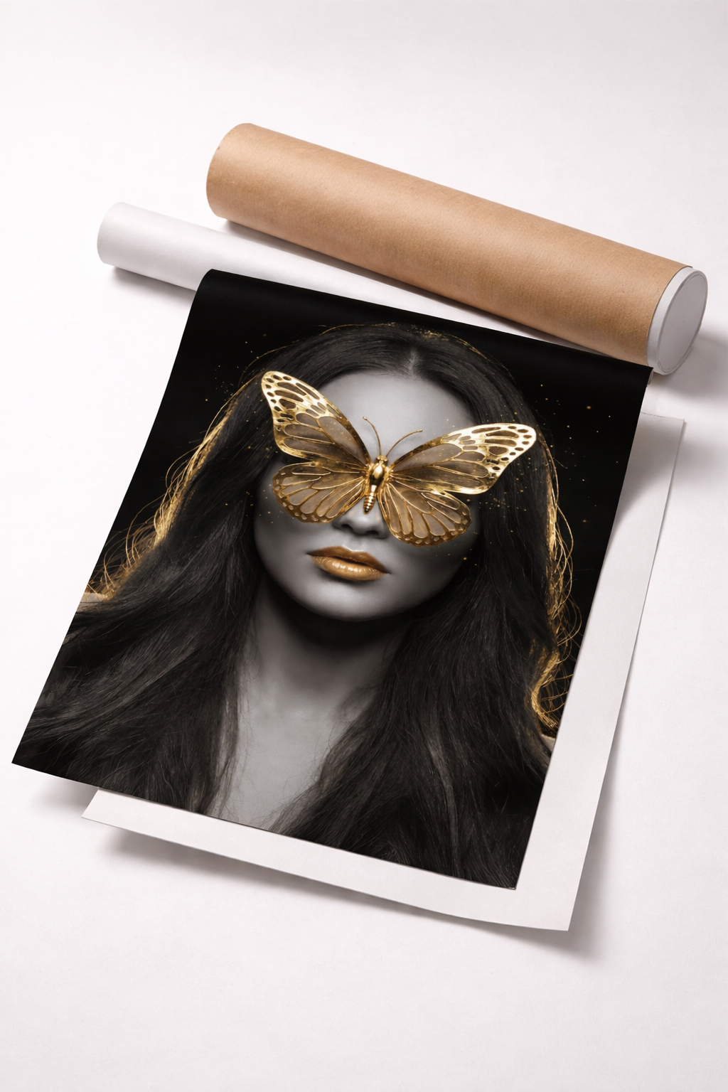 Surreal Butterfly Woman Wall Art