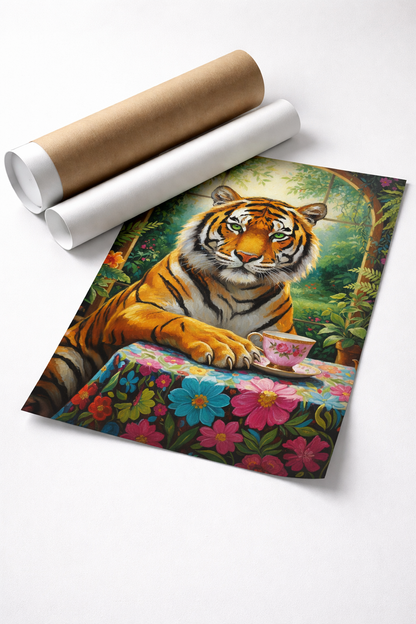 Sophisticated Tiger Tea Scene