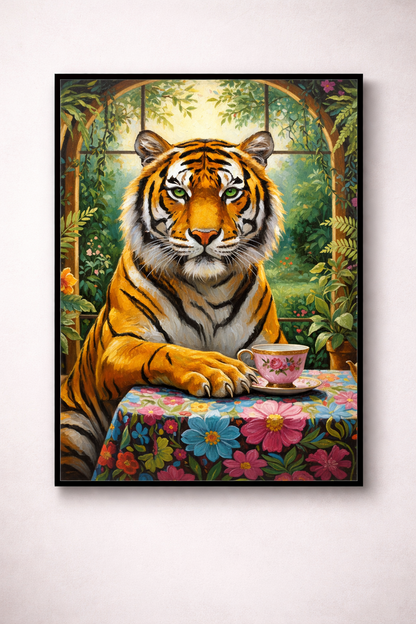 Sophisticated Tiger Tea Scene