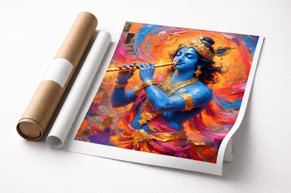 Divine Melody Krishna Painting
