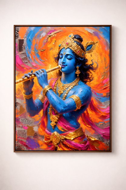 Divine Melody Krishna Painting