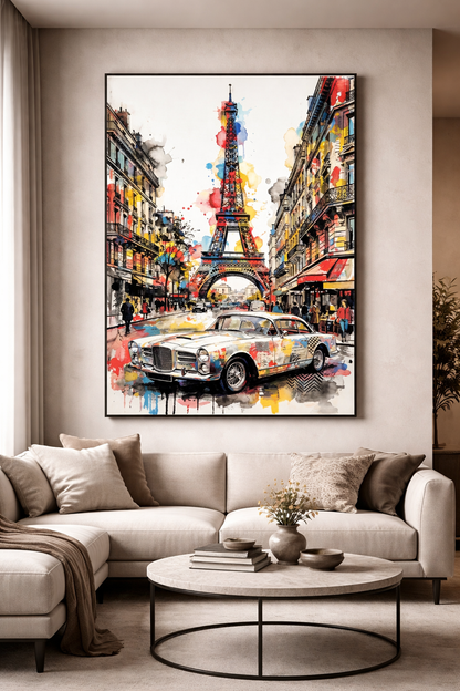 Parisian Dream Colorful Artwork