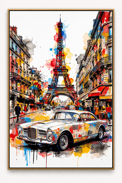 Parisian Dream Colorful Artwork