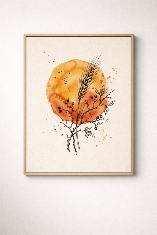 Autumn Harvest Botanical Artwork