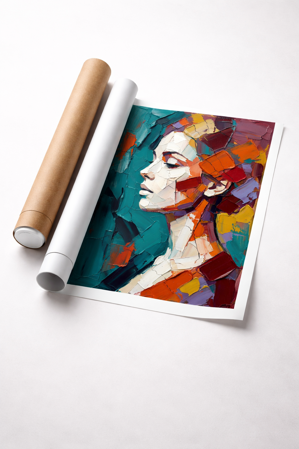 Contemporary Abstract Lady Portrait