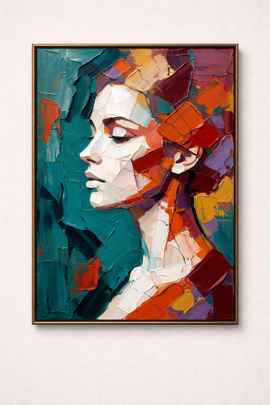 Contemporary Abstract Lady Portrait