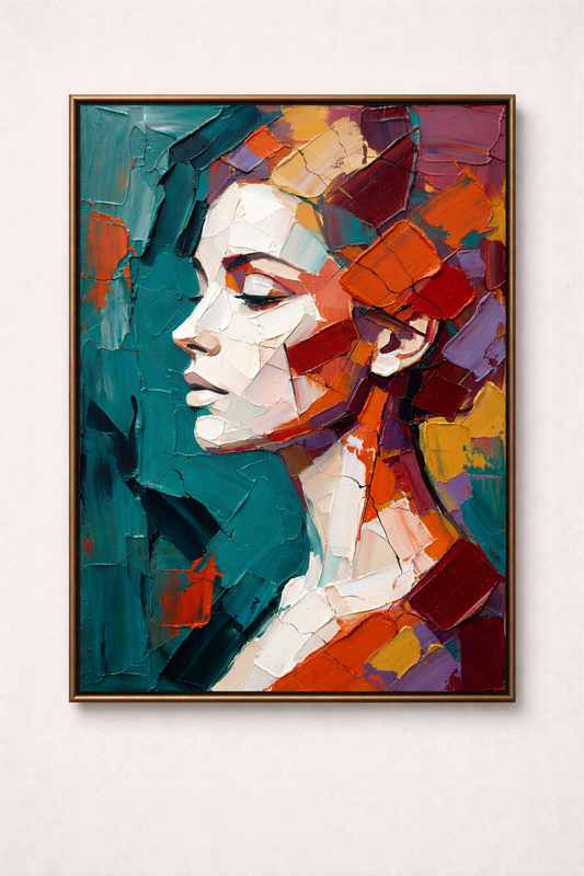 Contemporary Abstract Lady Portrait