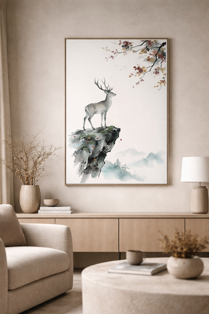 Ethereal Deer Mountain Calm