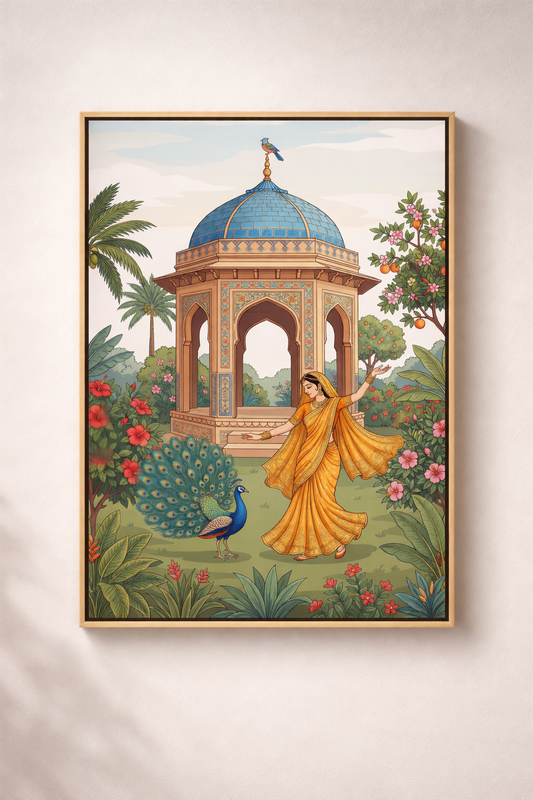 Indian Courtyard Dance Serenity