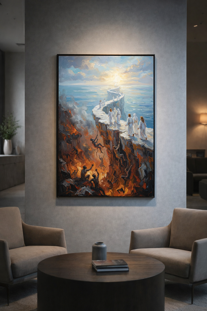Heavenly Ascent Over Inferno