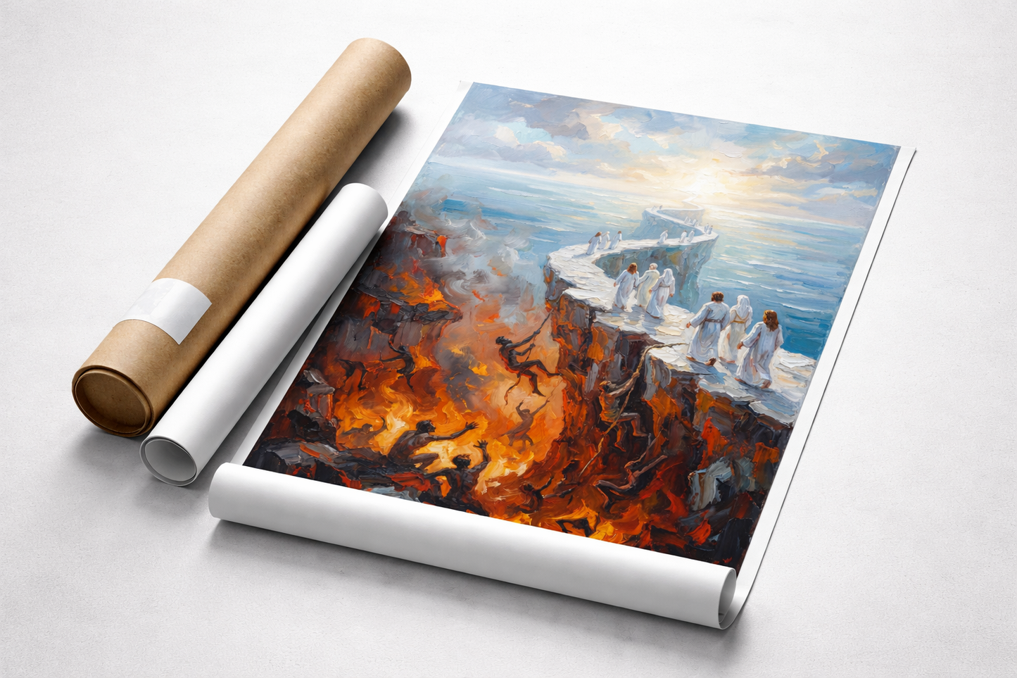 Heavenly Ascent Over Inferno