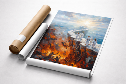 Heavenly Ascent Over Inferno