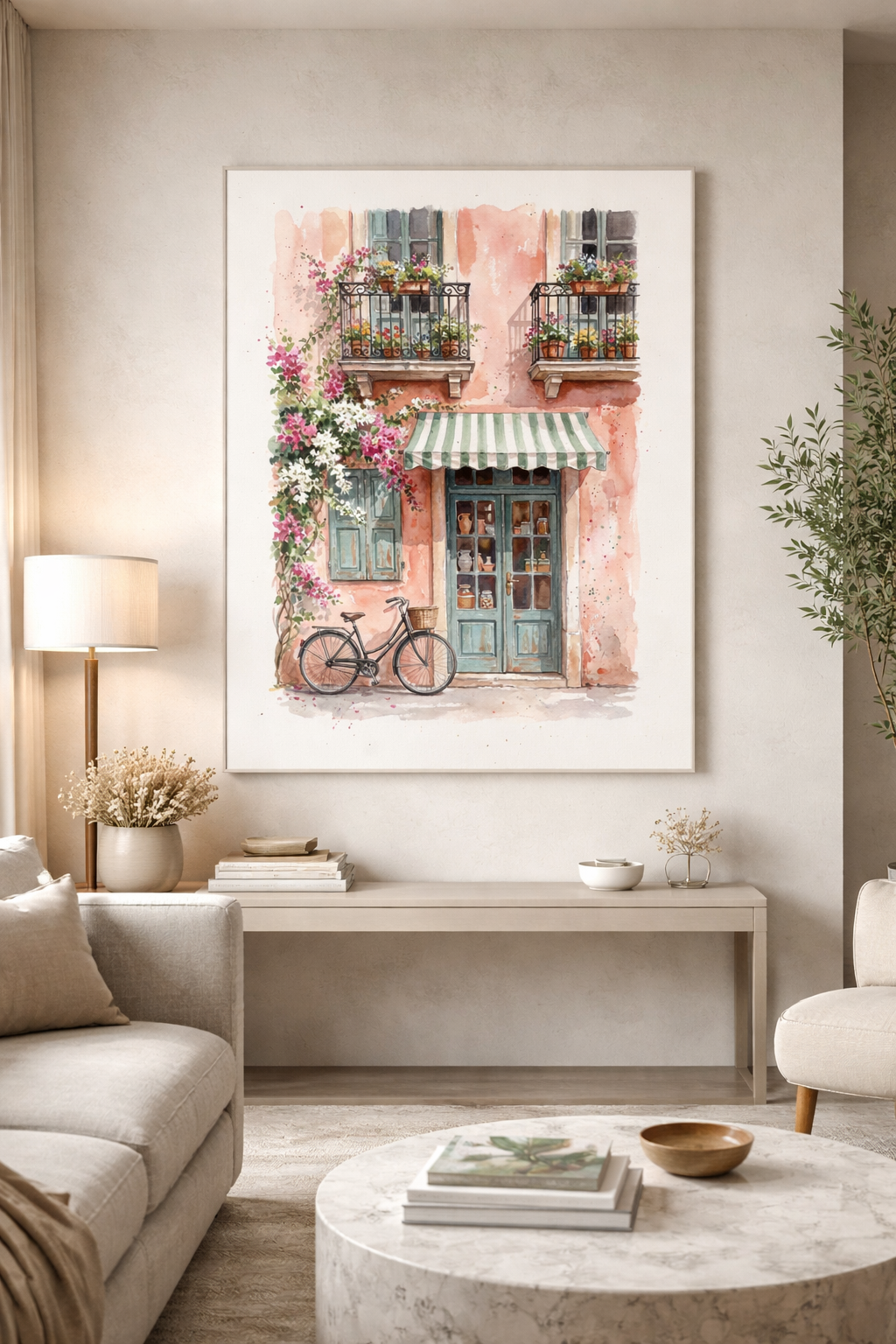 Cozy Doorway Bicycle Moment