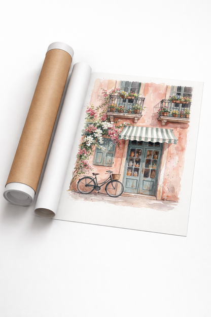 Cozy Doorway Bicycle Moment