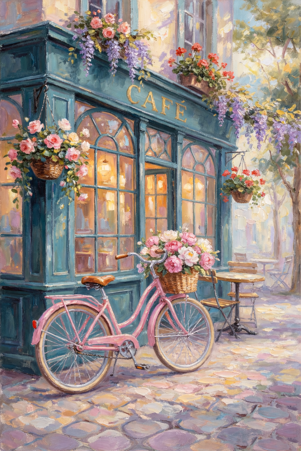 Charming European Café Moment