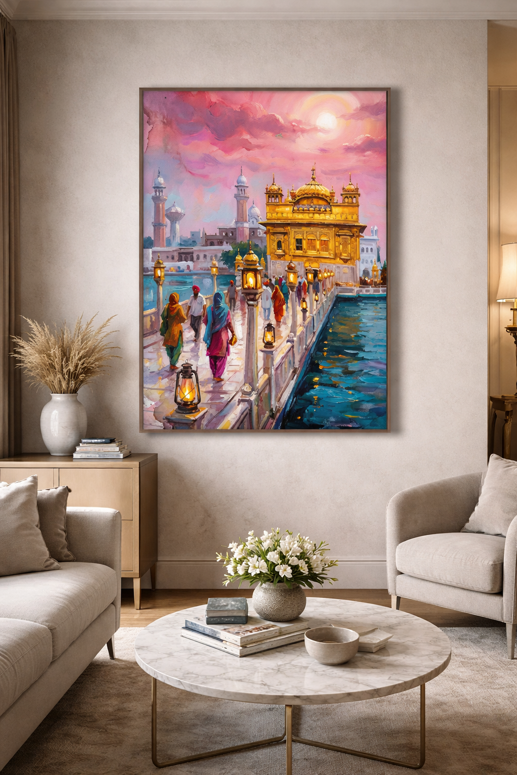 Golden Temple Serene Twilight