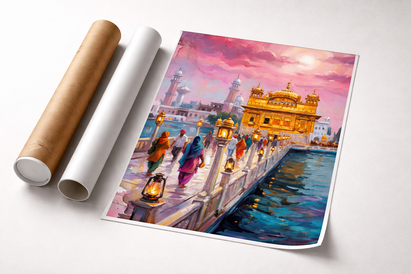 Golden Temple Serene Twilight