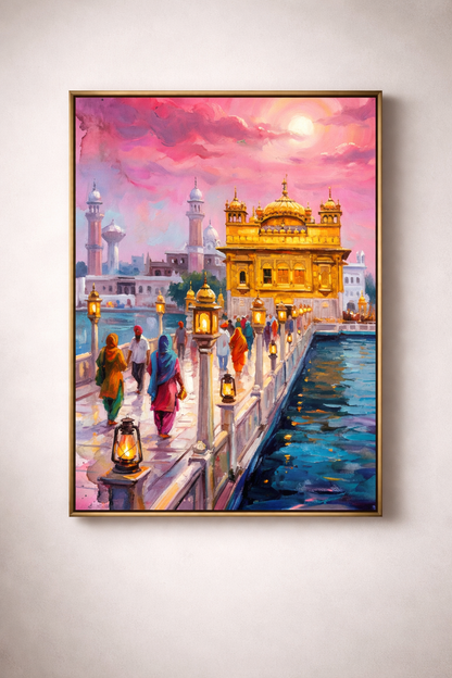 Golden Temple Serene Twilight