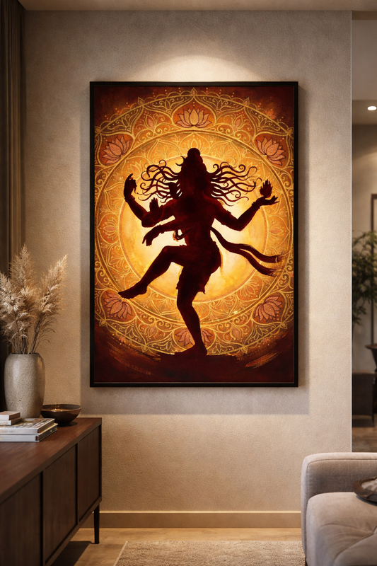Shiva Nataraja Golden Mandala