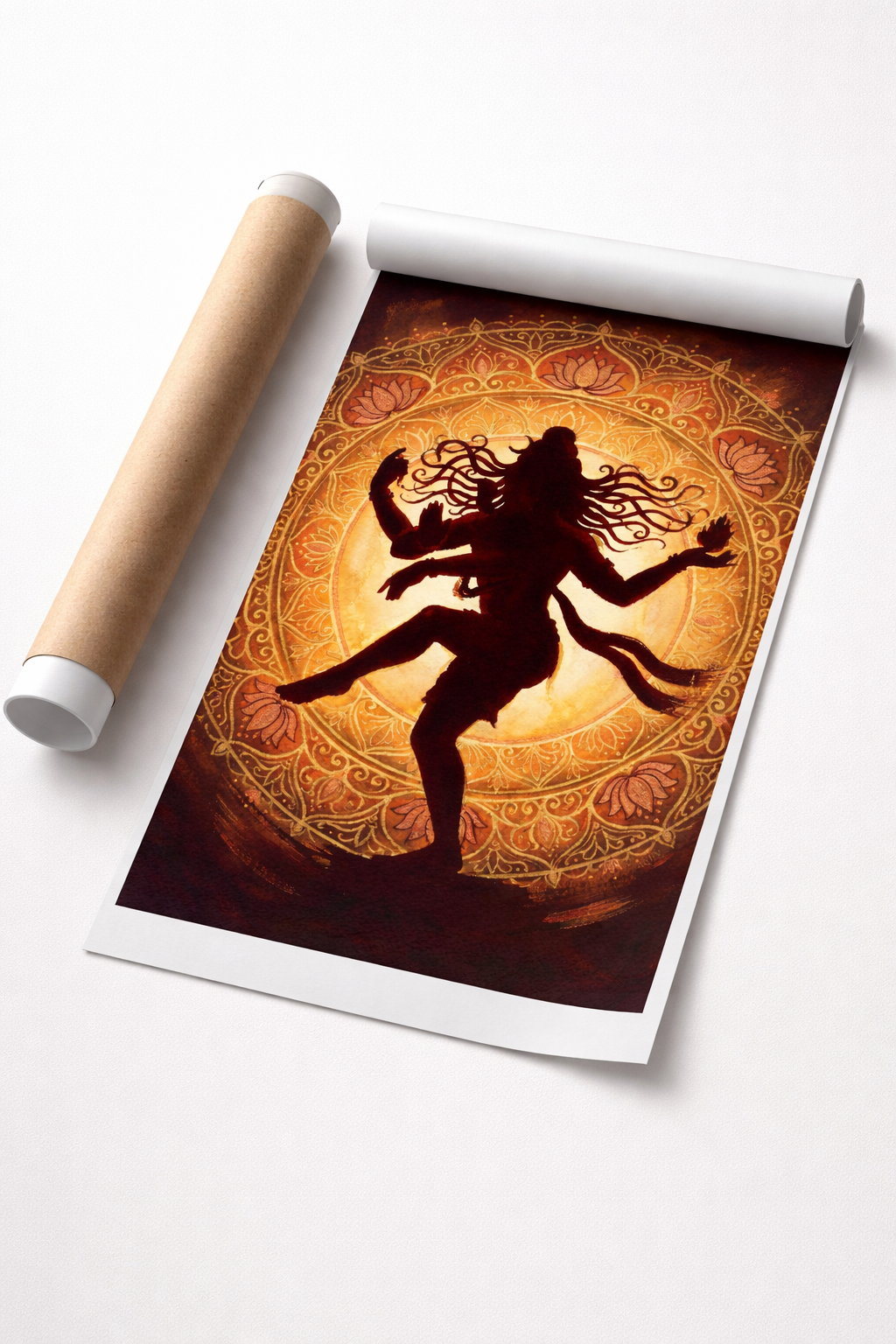 Shiva Nataraja Golden Mandala