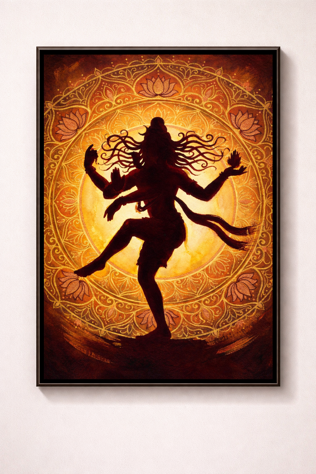 Shiva Nataraja Golden Mandala