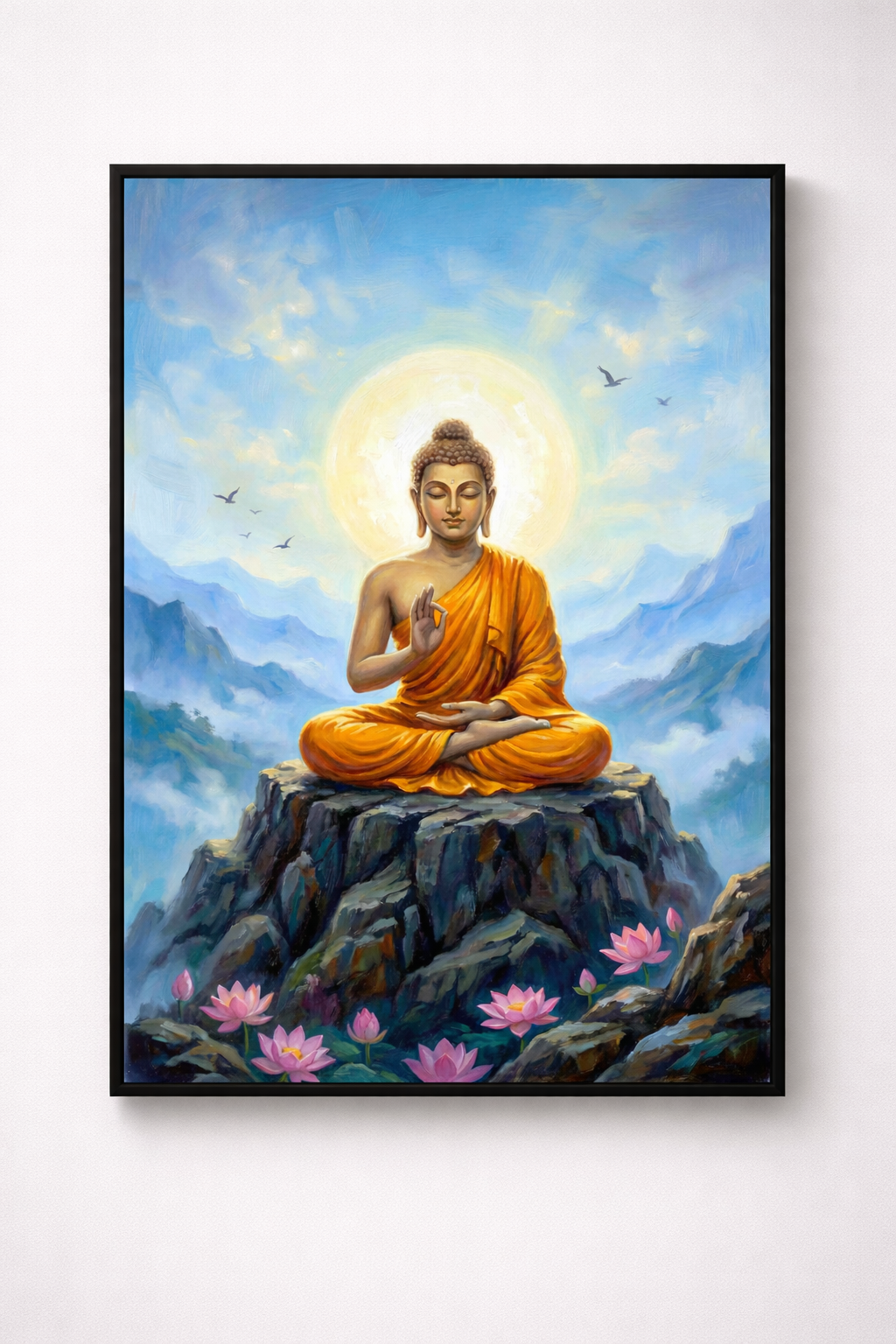 Buddha Enlightenment Mountain Serenity