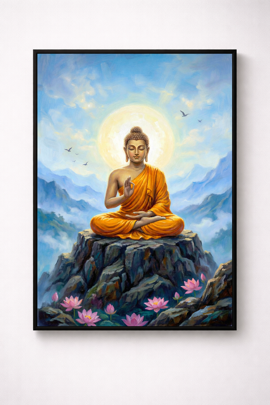 Buddha Enlightenment Mountain Serenity