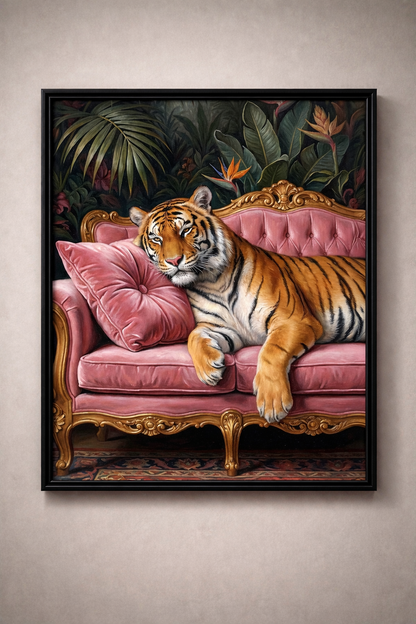 Majestic Tiger Resting Elegance