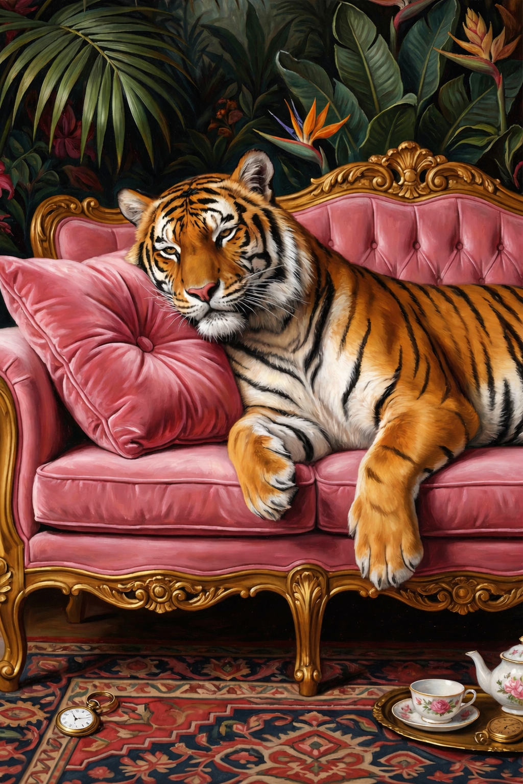 Majestic Tiger Resting Elegance