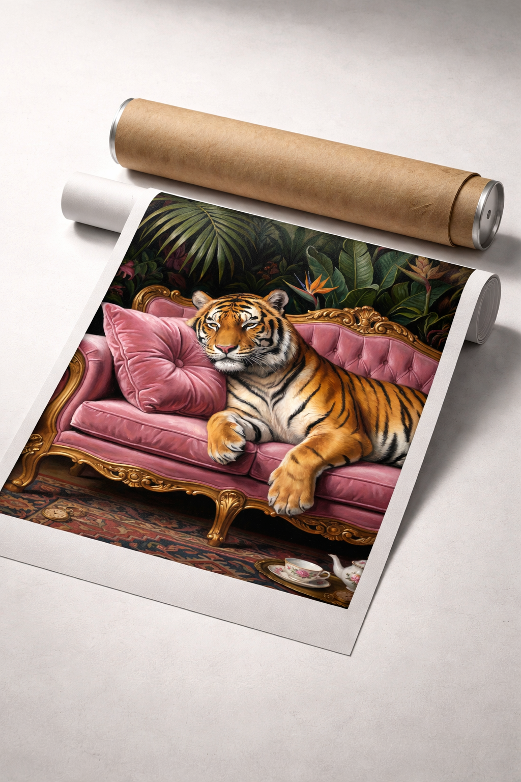 Majestic Tiger Resting Elegance