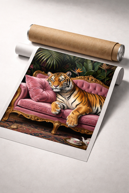 Majestic Tiger Resting Elegance