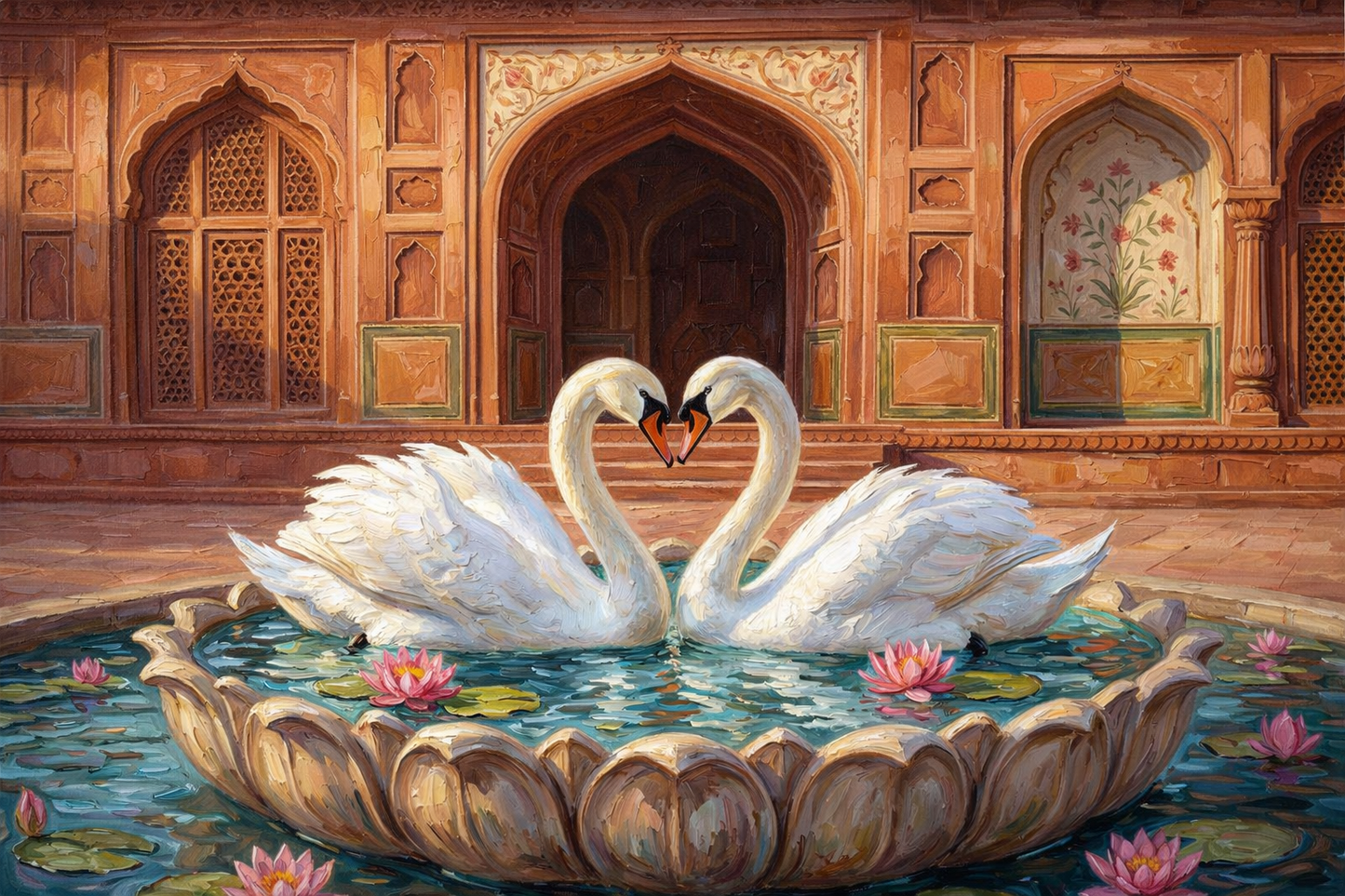 Regal Garden Swan Pair