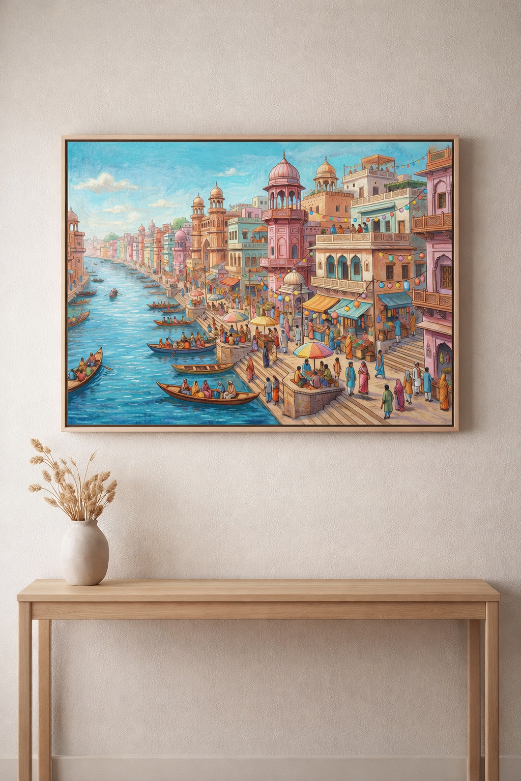 Gondolas Through Golden Venice