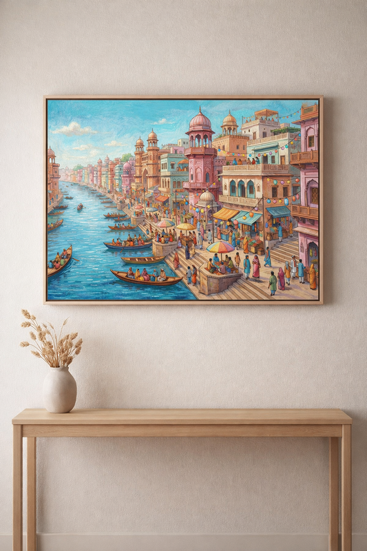 Gondolas Through Golden Venice