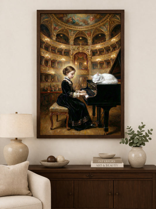 The White Cat and the Little Pianist