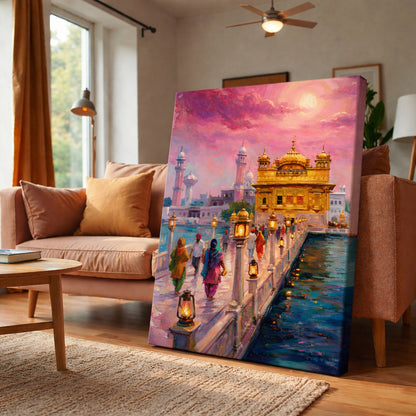 Golden Temple Serene Twilight