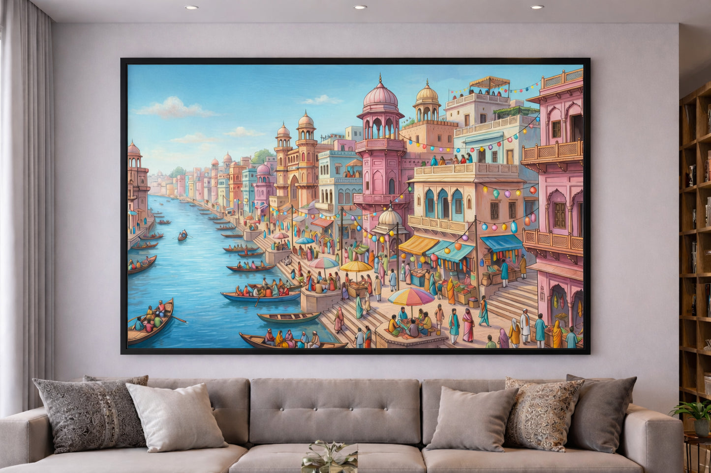 Gondolas Through Golden Venice