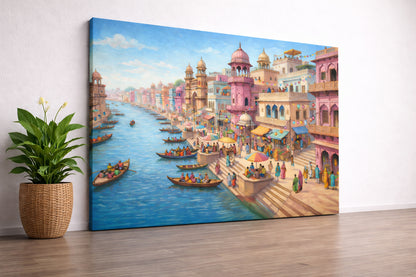 Gondolas Through Golden Venice