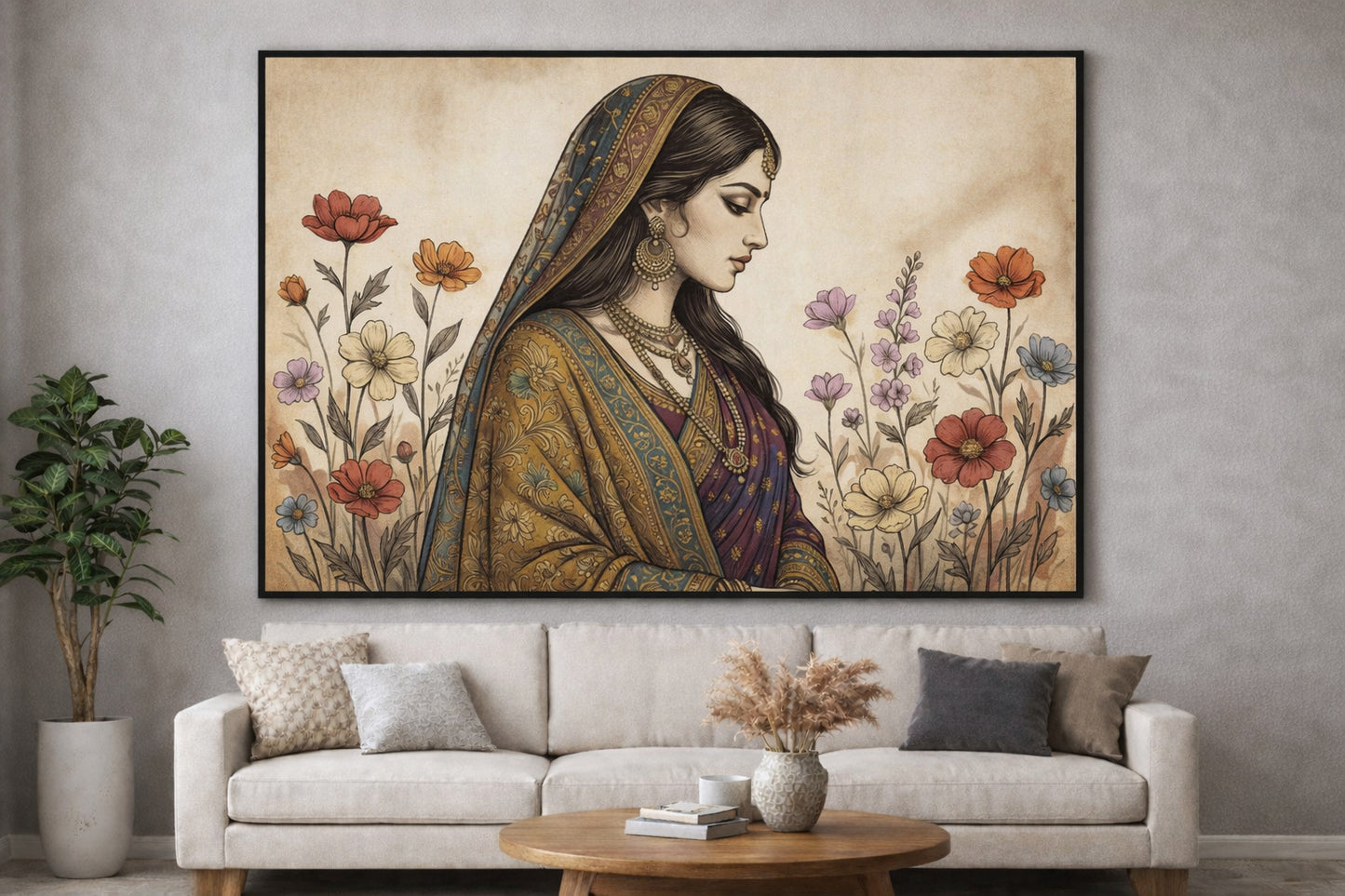 Graceful Indian Woman Portrait