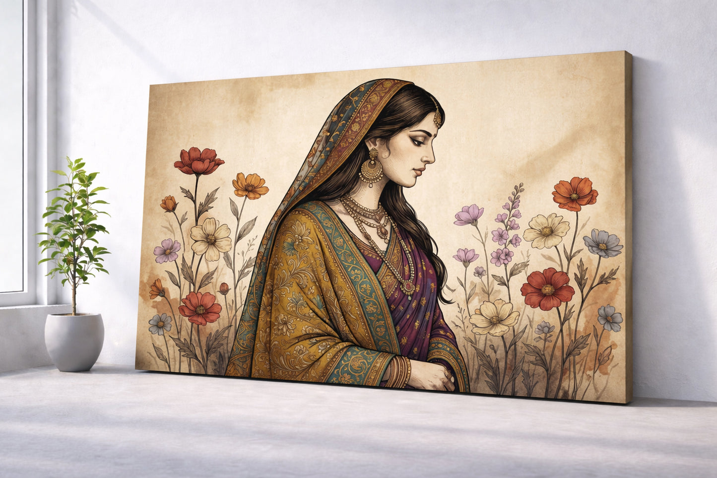 Graceful Indian Woman Portrait