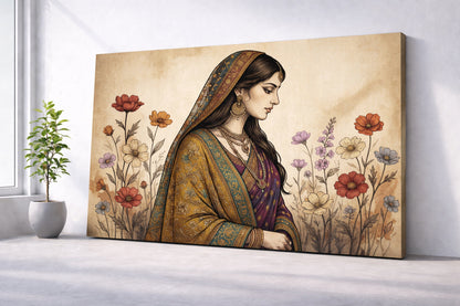 Graceful Indian Woman Portrait